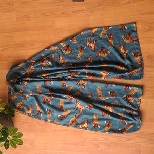 Fox print scarf